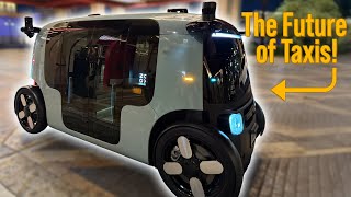 Taking a Ride in a Zoox Self Driving Taxi