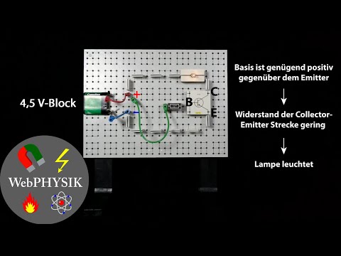 Transistor als Schalter für eine Lampe