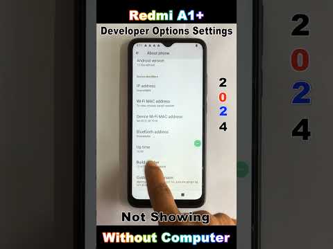 How to Redmi A1+ Developer Options Settings Not Showing 2024 🔥 #smartphone #2024