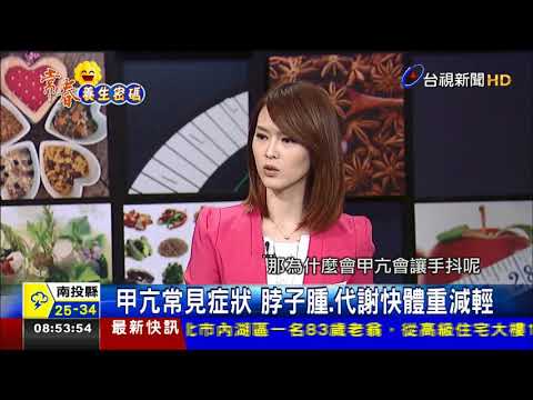 脖子腫、失眠、手抖冒汗 甲狀腺亢進惹禍