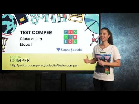 Test antrenament Comper - Matematică - Clasa a III-a - Etapa 1