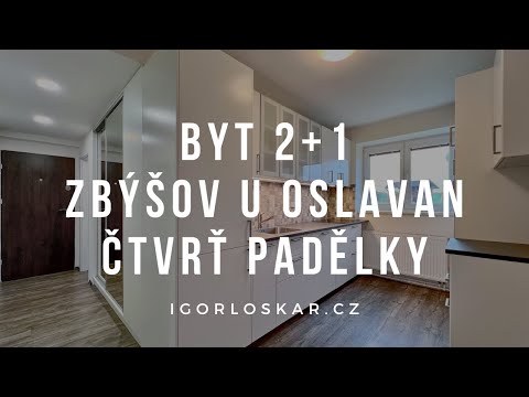 Video z << Prodej bytu 2+1, 62 m2, Zbýšov >>