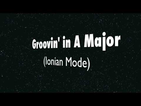 A Major (Ionian Mode) - Happy Groove Backing Track