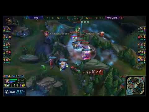BBQ (Crazy Aatrox)vs KZ (Peanut Nidalee) Game 1 Highlights   2018 LCK Summer W2D6