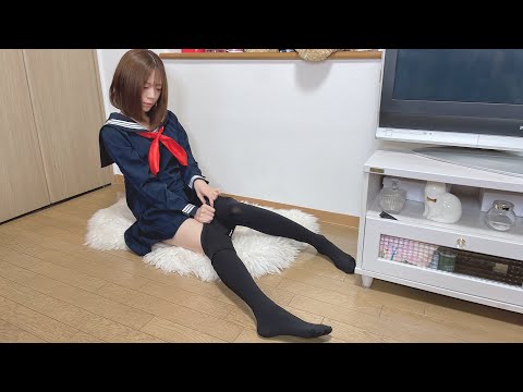 【入学式】春休み中にやっておくこと！JK制服 ニーハイ、タイツ、ルーズソックス / Japanese school uniform in spring