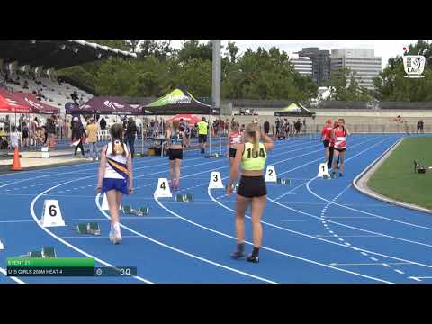 U15 Girls 200m Heat 4: 2021 State Combined Events Championships // LAVicTV