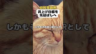 自民党政府が賃上げ目標を先延ばしにすることが話題ですね #政治