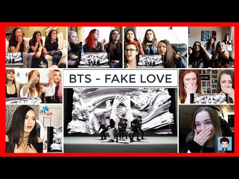 BTS (방탄소년단) 'FAKE LOVE' Official MV Girls Reactions Mashup | Hitkat Reactions