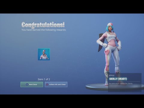 *UNLOCKED* 'SKULLY' Heart (RARE White & Pink Skin) ALL Fortnite Challenges COMPLETED!