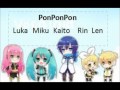 PonPonPon - Kaito, Luka, Miku, Rin, Len 