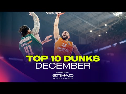 Top 10 DUNKS | MIC-DROP MOMENT | DECEMBER | EuroLeague Basketball 2025-26