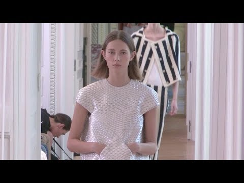 Models on the runway for the Courreges Ready to Wear Fashion Show in Paris