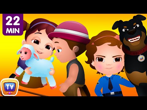 ChuChu TV Police Chase Thief in Police Car to Save Mary's Little Lamb | ChuChu TV Surprise Eggs Toys