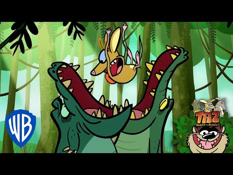 Thumbnail of the video: Crocodile Danger! | Taz Quest For Burger | @wbkids