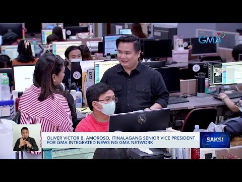 Oliver Victor B. Amoroso, itinalagang senior vice president for GMA Integrated News ng… Saksi