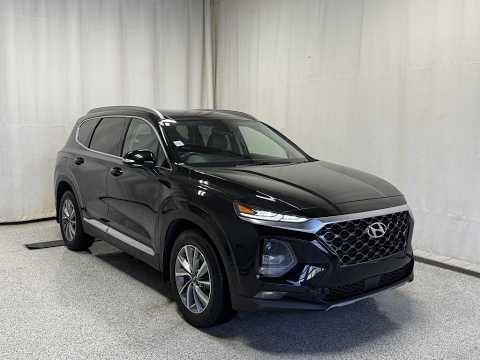 2020 Hyundai Santa Fe 2.0T Preferred AWD w/Sun/Leather Package in Black for sale at Park Mazda in Sherwood Park, AB