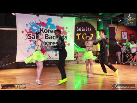 Team Caleno& Beto & Bety colombian salsa show  2017 Korea salsa & Bachata congress Main Party@TOP