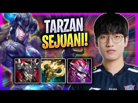 TARZAN IS READY TO PLAY SEJUANI! - LNG Tarzan Plays Sejuani JUNGLE vs Poppy! | Bootcamp 2023