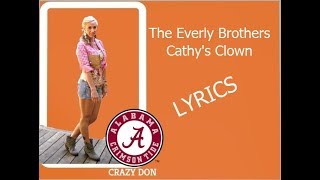 Cathy&#39;s Clown ~ The Everly Brothers ~ LYRICS