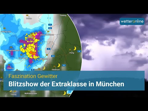 Spektakuläre Blitzshow in München