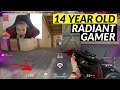 14 Year Old is Better Than Most of Us in Valorant , Young Scream Radiant Gameplay
