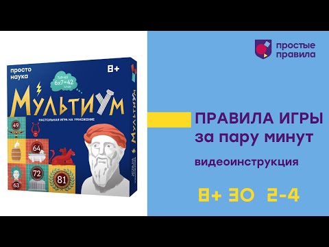 Миниатюра изображения товара Настольная игра Простые правила Мультиум / РР-82