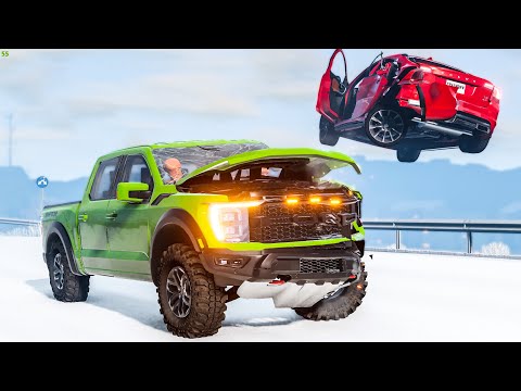 Out of Control Traffic Crashes #38 - BeamNG Drive Crashes