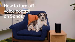 Sonos How to turn off voice control on Sonos