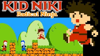 Kid Niki: Radical Ninja (NES) video game port | full game session for 1 Player 🎮