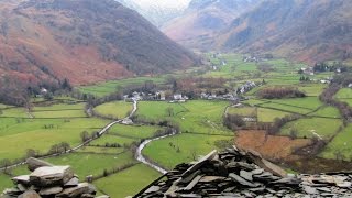 preview picture of video 'Lake District Country Walk   Borrowdale   Castle Crag from Rosthwaite round'