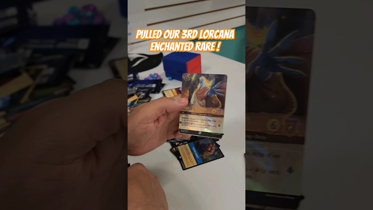 We pulled our 3rd Enchanted Rare Hades from a starter deck again! #disneylorcana #enchantedrare #tcg