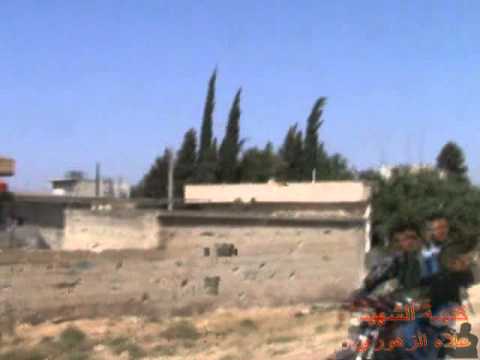 تدمير دبابة T62 من قبل كتيبة الشهيد علاء الزهوري في قرية سقرجة في القصير في حمص