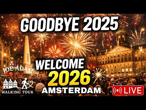 🔴 LIVE Amsterdam New Year’s Eve 2026 🎆 Fireworks Walk