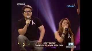 Don&#39;t Give Up (David Archuleta and Libbie version) on Party Pilipinas