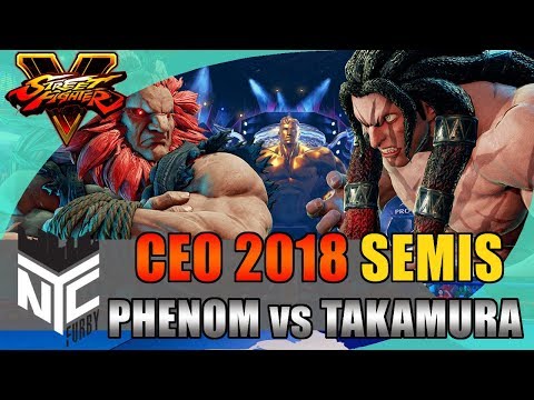 [SFV] CEO 2018 Semifinals - Phenom vs Takamura [1080p/60fps]