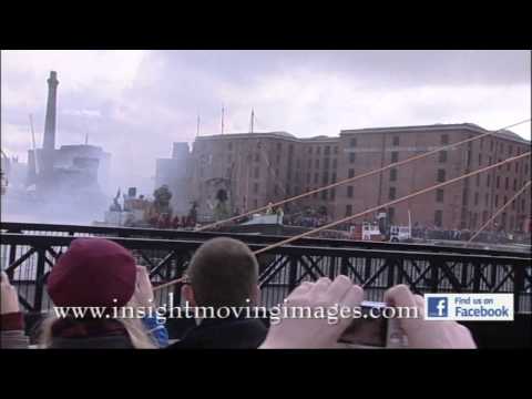 Little Giant Girl & Uncle leave Liverpool...Spectacular Sea Odyssey, Professional Video of Sunday
