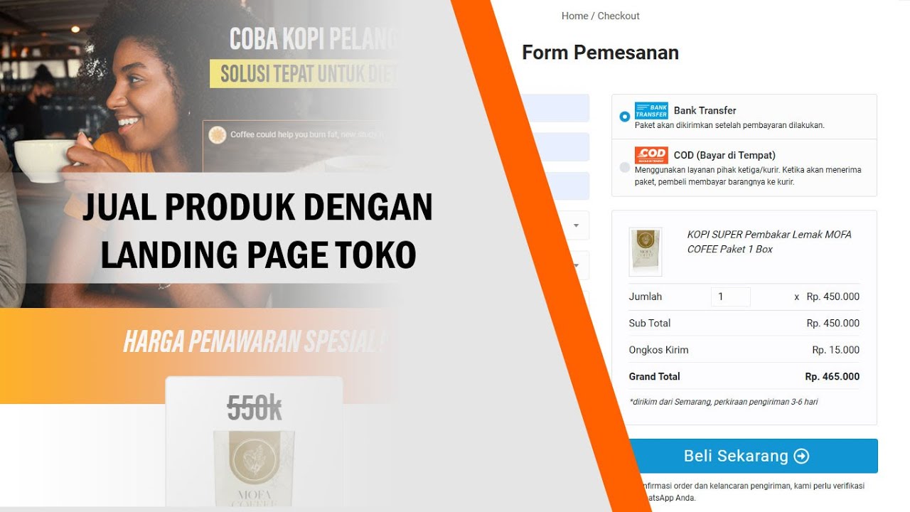 Web Development - Website Landing Pape / Sales Page / Minisite dengan Sistem Order untuk Menjual Produk - 2