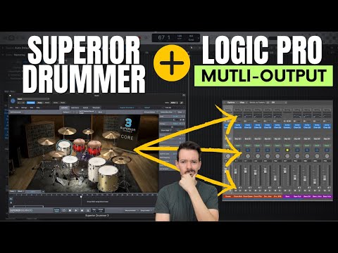 LOGIC PRO + SUPERIOR Drummer | How To Use MULTI-OUTPUT Mode & MORE