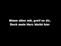 Madsen-Mein Herz bleibt hier (Lyrics) 
