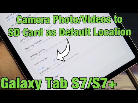 Galaxy Tab S7/S7+: Make Camera Photos/Video SD Card Default Location
