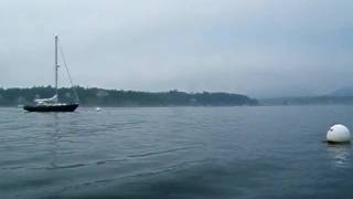 preview picture of video 'Early morning clouds & fog in Southwest Harbor, Maine'