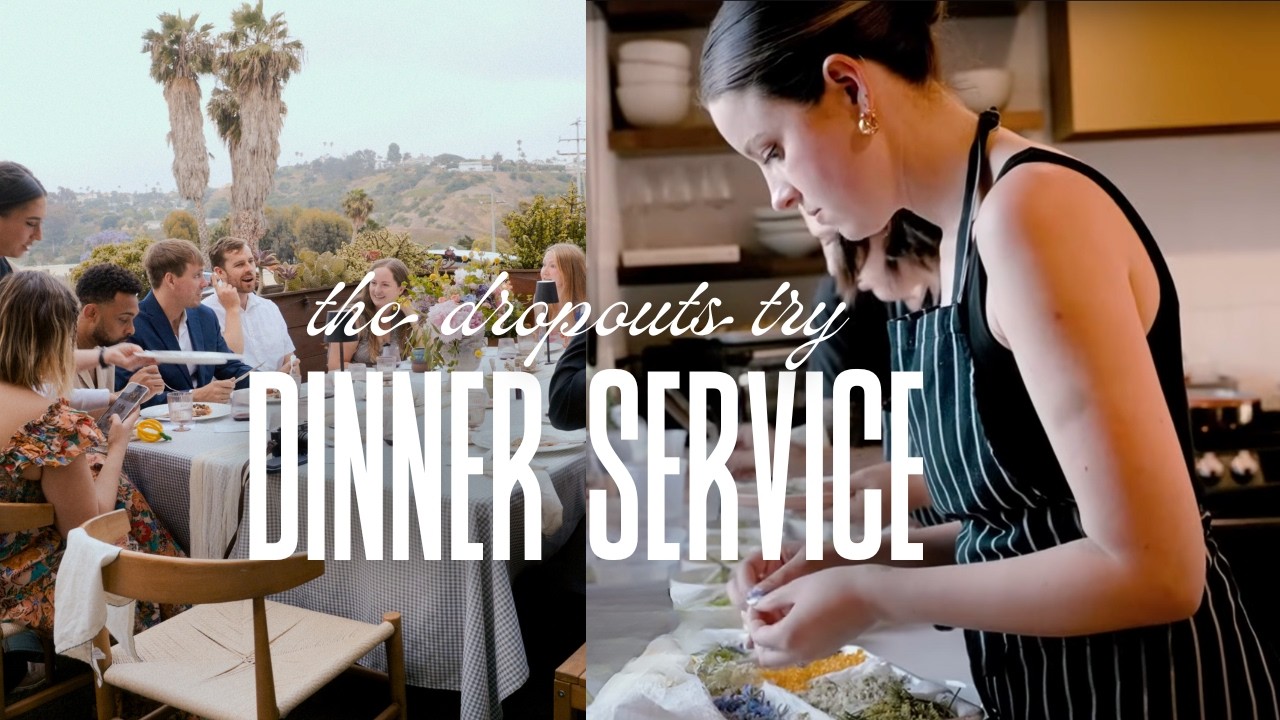 we quit culinary school + turned my house into a 5-star restaurant instead