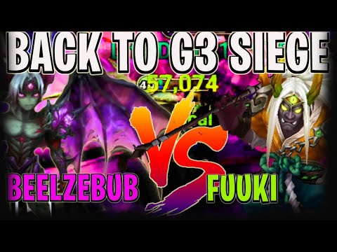 BACK TO G3 SIEGE FUUKI VS BEELZEBUB, NEW RYU DEFENSE META - Summoners War