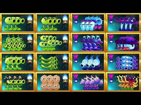 PVZ 2 Random 16 Teams 3 Plants PEA & TORCHWOOD x SHADOW - Who Will Win? Pvz 2 Plant vs Plant