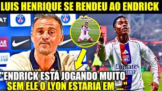 🚨NOSSA! OLHA COMO O LUIS HENRIQUE REAGIU AO SHOW DO ENDRICK CONTRA O PSG!