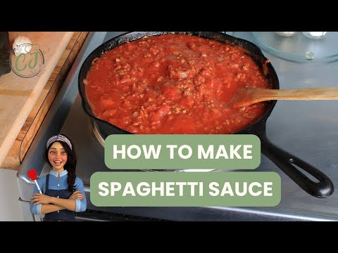 How to Make Spaghetti Sauce (Red Sauce) | Chef Jade's Cooking Lesson