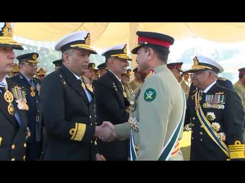 FM Syed Asim Munir, NI (M), HJ, COAS & CDF Receives Tri-Services Guard of Honour at GHQ | ISPR