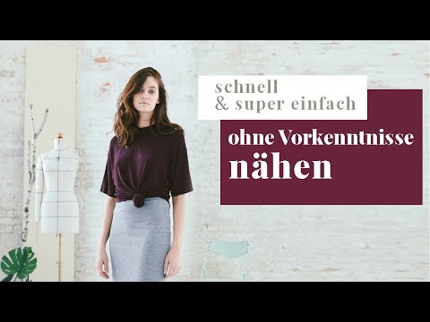 Step-by-step sewing instructions for absolute beginners | Anyone can sew this T-shirt even WITHOU...