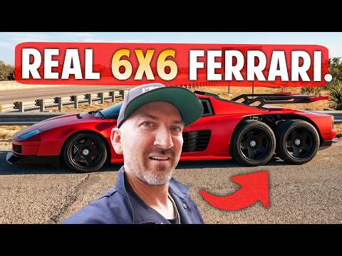 We Finally Drive The World’s First 6 Wheel Ferrari