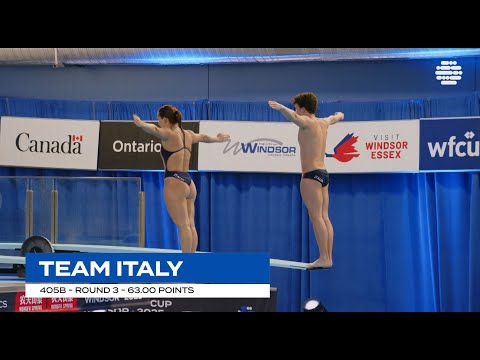 DIVE OF THE DAY – 🇮🇹 Team ITA Nailed Dive 405B With 63.00 Points at the #Diving World Cup 2025